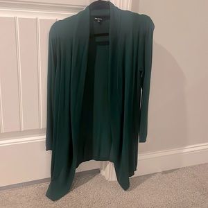 Pink Clover brand, size M, light weight cardigan m, emerald deep green